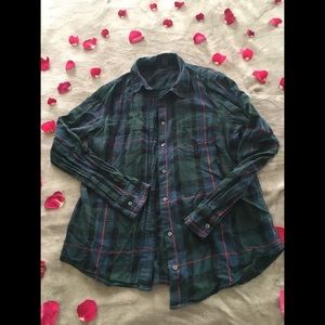 Plaid long sleeve shirt